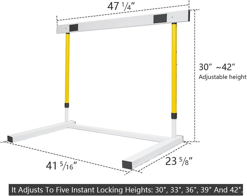 Morimoe Adjustable Height Hurdle, Detachable Track and Field Equipment for Speed & Agility Training - Image 2